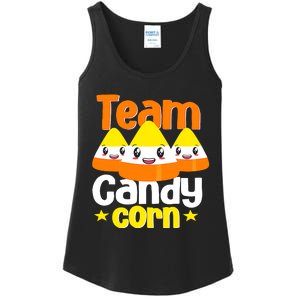 Team Candy Corn Halloween Costume Funny Ladies Essential Tank