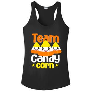 Team Candy Corn Halloween Costume Funny Ladies PosiCharge Competitor Racerback Tank