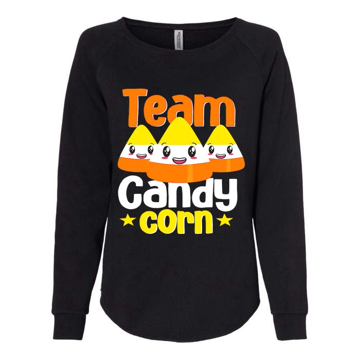 Team Candy Corn Halloween Costume Funny Womens California Wash Sweatshirt