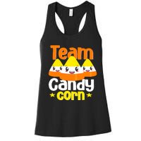 Team Candy Corn Halloween Costume Funny Women's Racerback Tank