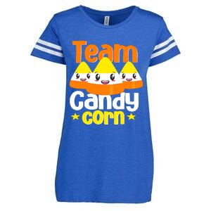 Team Candy Corn Halloween Costume Funny Enza Ladies Jersey Football T-Shirt