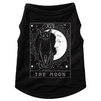 Tarot Card Crescent Moon And Cat Graphic Doggie Tank