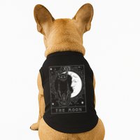 Tarot Card Crescent Moon And Cat Graphic Doggie Tank