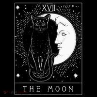 Tarot Card Crescent Moon And Cat Graphic Toddler Sweatshirt