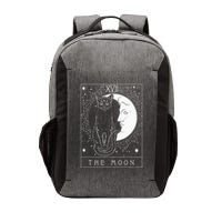 Tarot Card Crescent Moon And Cat Graphic Vector Backpack