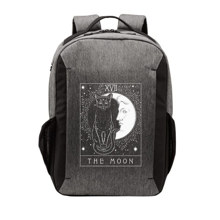 Tarot Card Crescent Moon And Cat Graphic Vector Backpack