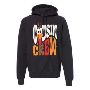 Thanksgiving Cousin Crew Turkey Team Squad Matching Premium Hoodie