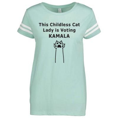 This Childless Cat Lady Is Voting Kamala Enza Ladies Jersey Football T-Shirt