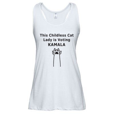 This Childless Cat Lady Is Voting Kamala Ladies Essential Flowy Tank