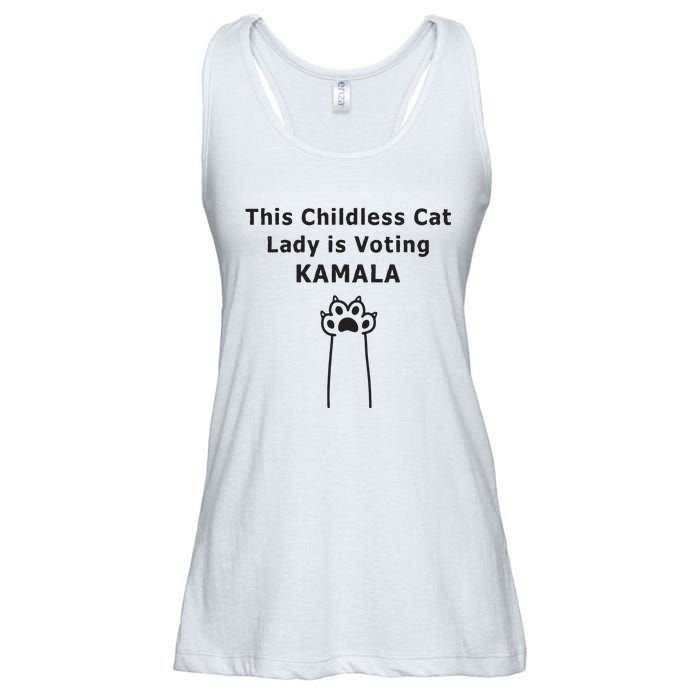 This Childless Cat Lady Is Voting Kamala Ladies Essential Flowy Tank