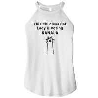 This Childless Cat Lady Is Voting Kamala Women's Perfect Tri Rocker Tank