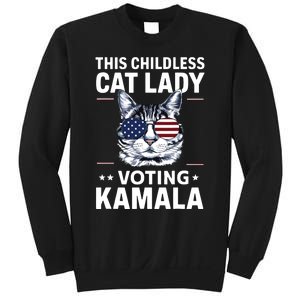 This Childless Cat Lady Is Voting Kamalaharris 2024 Sweatshirt