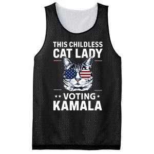 This Childless Cat Lady Is Voting Kamalaharris 2024 Mesh Reversible Basketball Jersey Tank