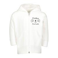 This Childless Cat Lady Ladies Is Voting Kamala Toddler Zip Fleece Hoodie