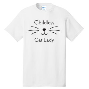 This Childless Cat Lady Ladies Is Voting Kamala Tall T-Shirt