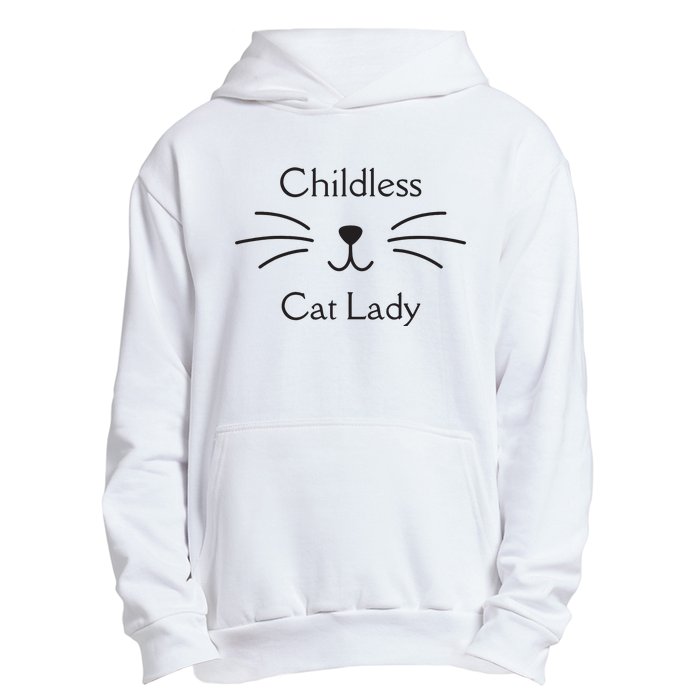 This Childless Cat Lady Ladies Is Voting Kamala Urban Pullover Hoodie