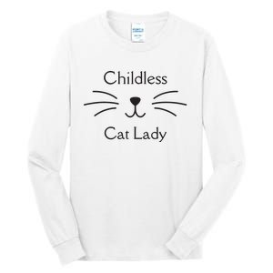 This Childless Cat Lady Ladies Is Voting Kamala Tall Long Sleeve T-Shirt