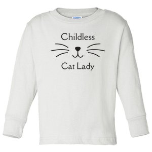 This Childless Cat Lady Ladies Is Voting Kamala Toddler Long Sleeve Shirt