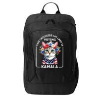 This Childless Cat Lady Ladies Is Voting Kamala Election 24 City Backpack