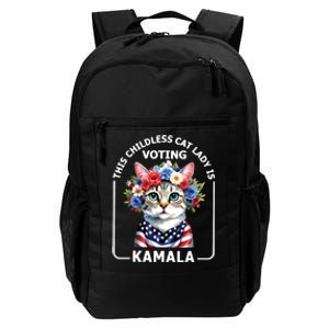 This Childless Cat Lady Ladies Is Voting Kamala Election 24 Daily Commute Backpack