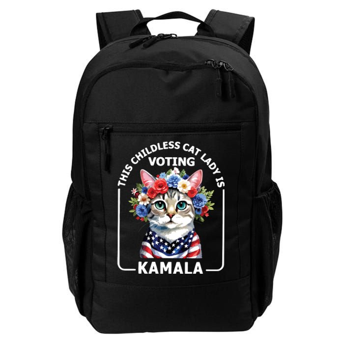 This Childless Cat Lady Ladies Is Voting Kamala Election 24 Daily Commute Backpack