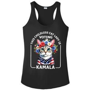 This Childless Cat Lady Ladies Is Voting Kamala Election 24 Ladies PosiCharge Competitor Racerback Tank