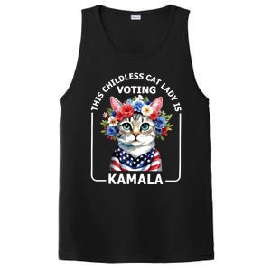 This Childless Cat Lady Ladies Is Voting Kamala Election 24 PosiCharge Competitor Tank