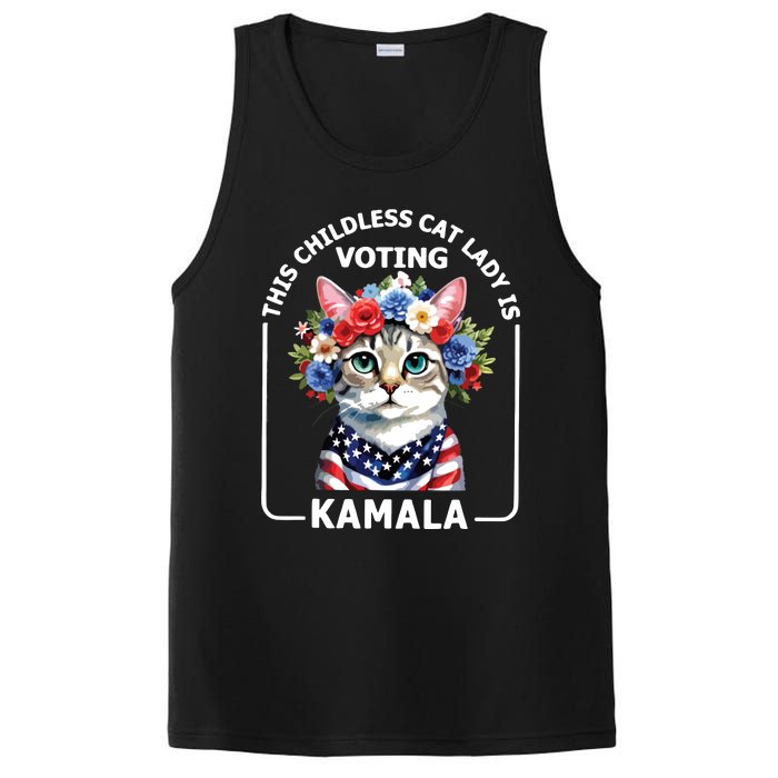 This Childless Cat Lady Ladies Is Voting Kamala Election 24 PosiCharge Competitor Tank