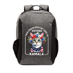 This Childless Cat Lady Ladies Is Voting Kamala Election 24 Vector Backpack