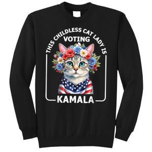 This Childless Cat Lady Ladies Is Voting Kamala Election 24 Sweatshirt