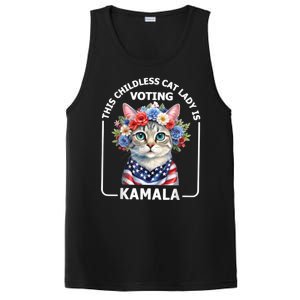 This Childless Cat Lady Ladies Is Voting Kamala Election 24 PosiCharge Competitor Tank