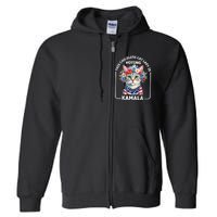 This Childless Cat Lady Ladies Is Voting Kamala Election 24 Full Zip Hoodie