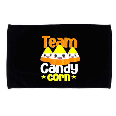 Team Candy Corn Halloween Costume Funny Microfiber Hand Towel