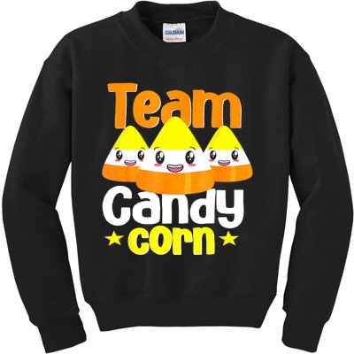 Team Candy Corn Halloween Costume Funny Kids Sweatshirt