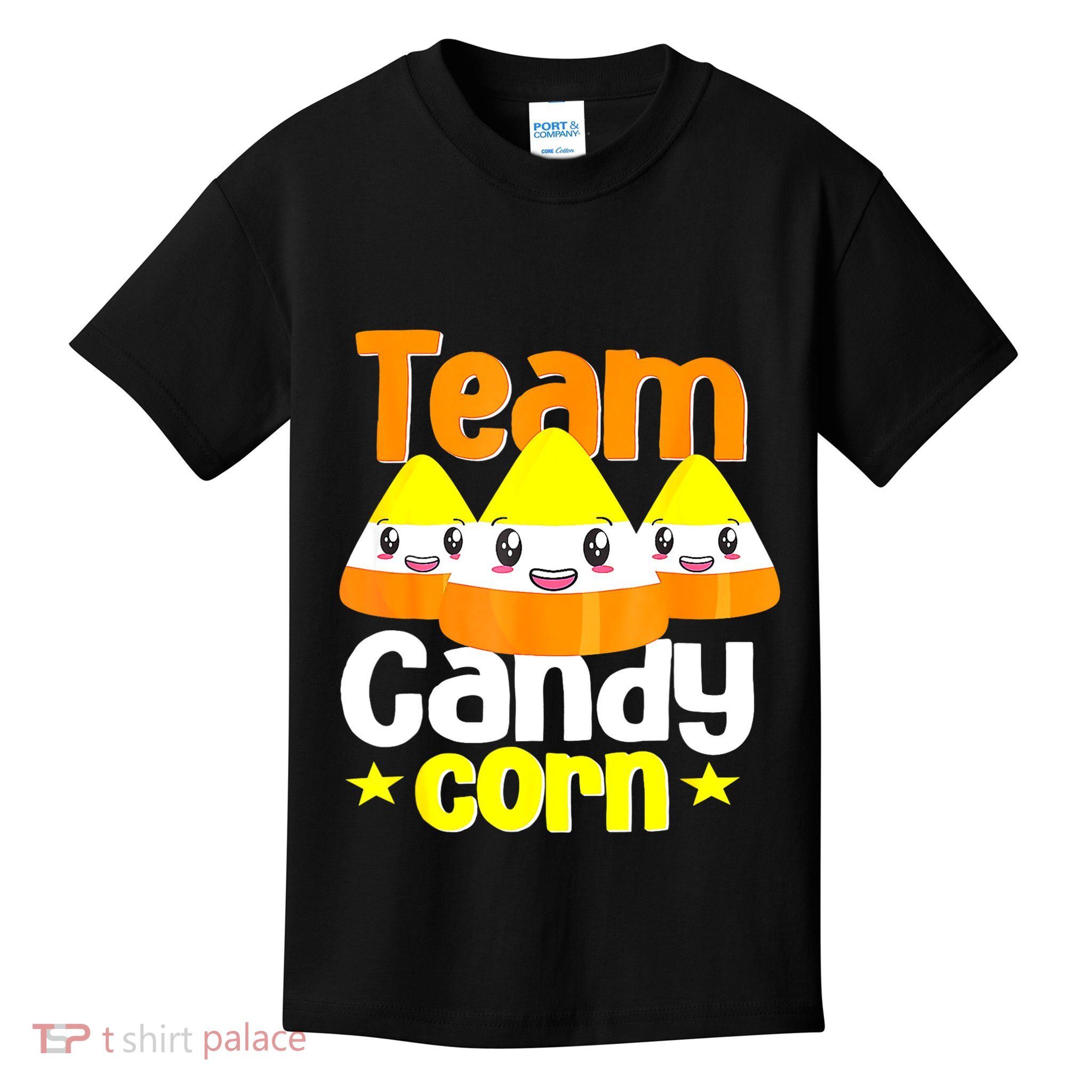 Team Candy Corn Halloween Costume Funny Kids T-Shirt