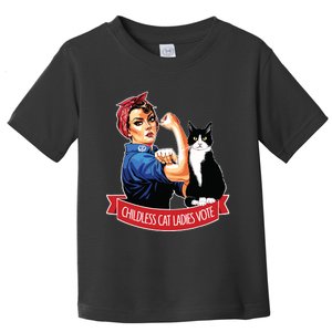 This Childless Cat Lady Is Voting Kamala Toddler T-Shirt