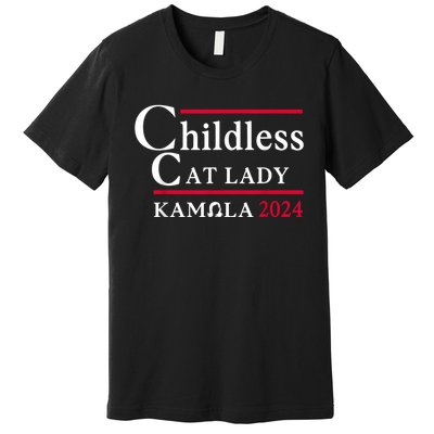 This Childless Cat Lady Is Voting Kamala Election 2024 Premium T-Shirt