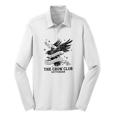 The Crow Club Ketterdam Crow Club Book Silk Touch Performance Long Sleeve Polo