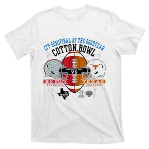 Texas Cfp Cotton Bowl 202425 Helmets T-Shirt