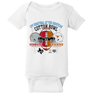 Texas Cfp Cotton Bowl 202425 Helmets Baby Bodysuit