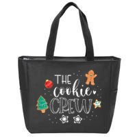 The Cookie Crew Christmas Baking Cookie Lover  Zip Tote Bag