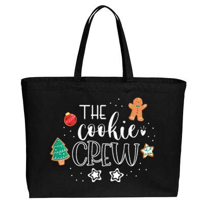 The Cookie Crew Christmas Baking Cookie Lover  Cotton Canvas Jumbo Tote