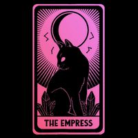 Tarot Card Cat Women Mystical Moon Occult The Empress Doggie Tank