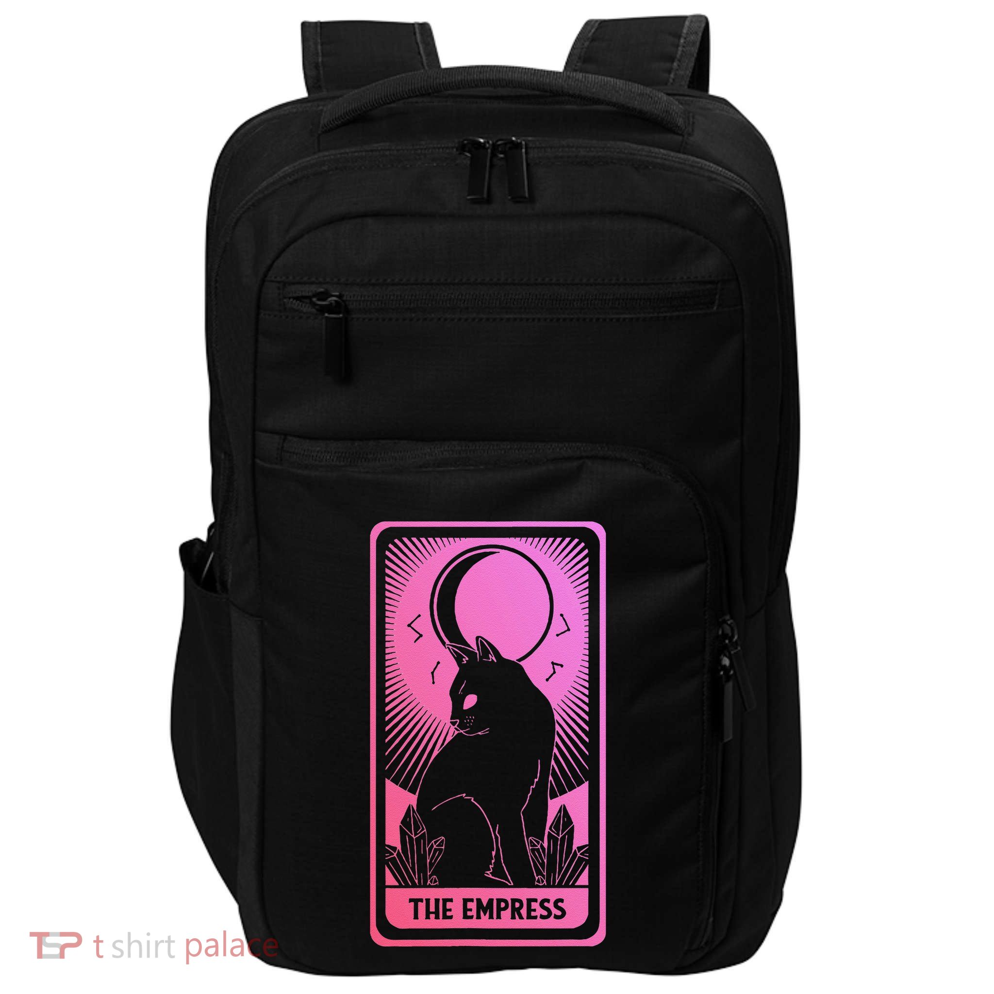 Tarot Card Cat Women Mystical Moon Occult The Empress Impact Tech Backpack