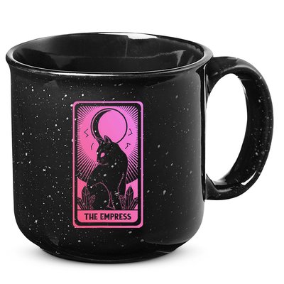 Tarot Card Cat Women Mystical Moon Occult The Empress 15oz Campfire Ceramic Mug