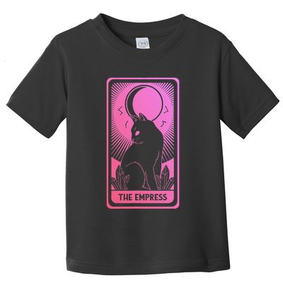 Tarot Card Cat Women Mystical Moon Occult The Empress Toddler T-Shirt