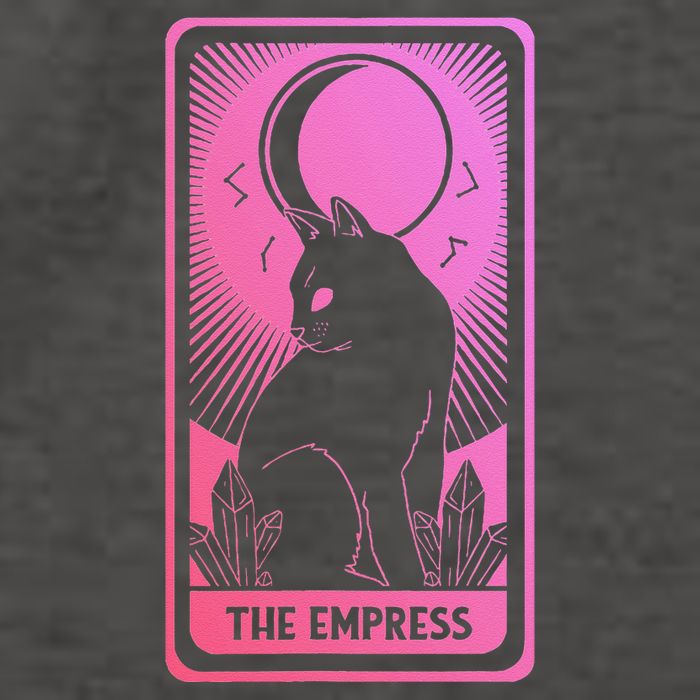 Tarot Card Cat Women Mystical Moon Occult The Empress Vector Backpack