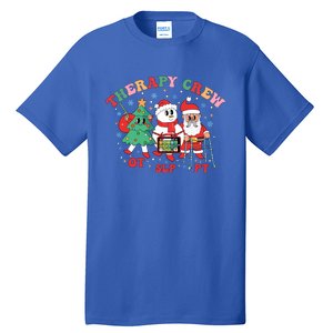 Therapy Crew Christmas Therapy Squad Speech Physical Xmas Meaningful Gift Tall T-Shirt