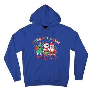 Therapy Crew Christmas Therapy Squad Speech Physical Xmas Meaningful Gift Tall Hoodie