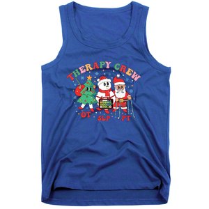 Therapy Crew Christmas Therapy Squad Speech Physical Xmas Meaningful Gift Tank Top